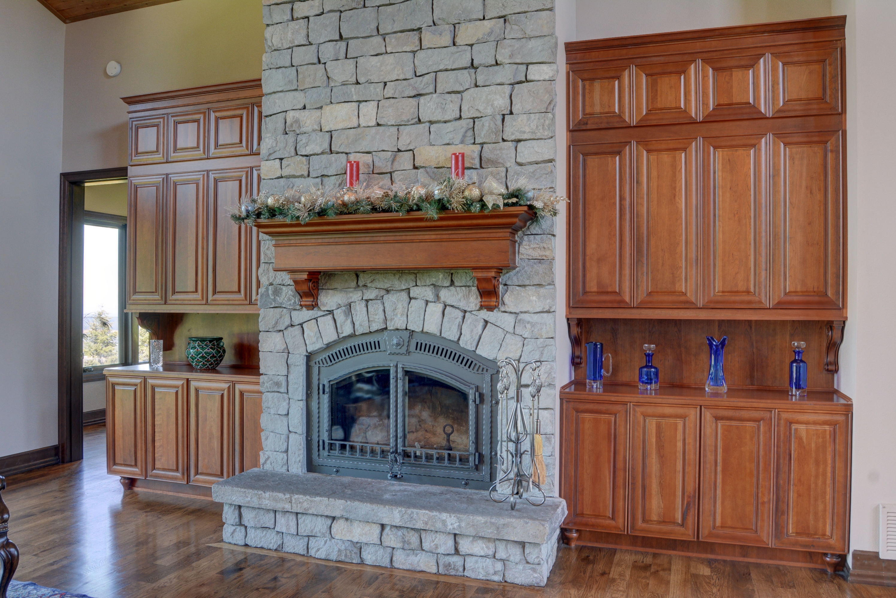 Fireplace in family froom